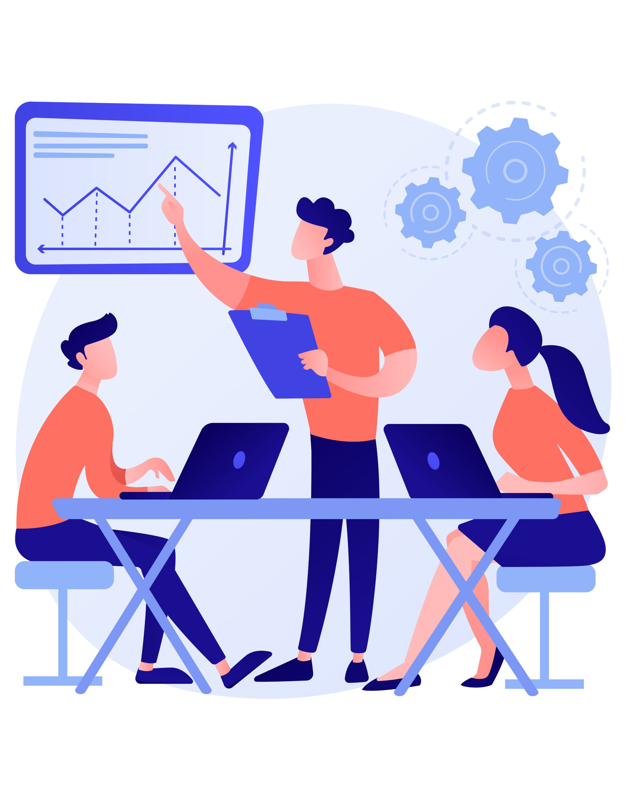 Workplace culture abstract concept vector illustration. About Us