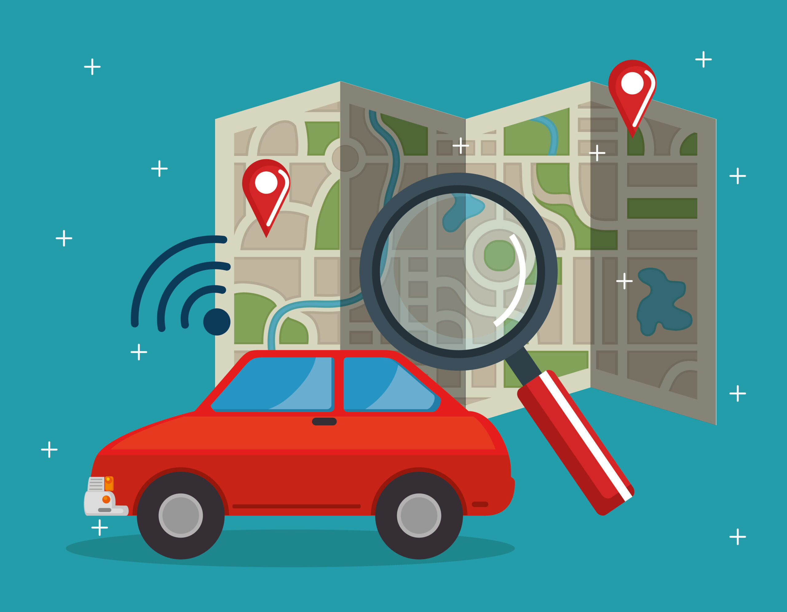 gps navigation set icons Google Maps Search Traffic