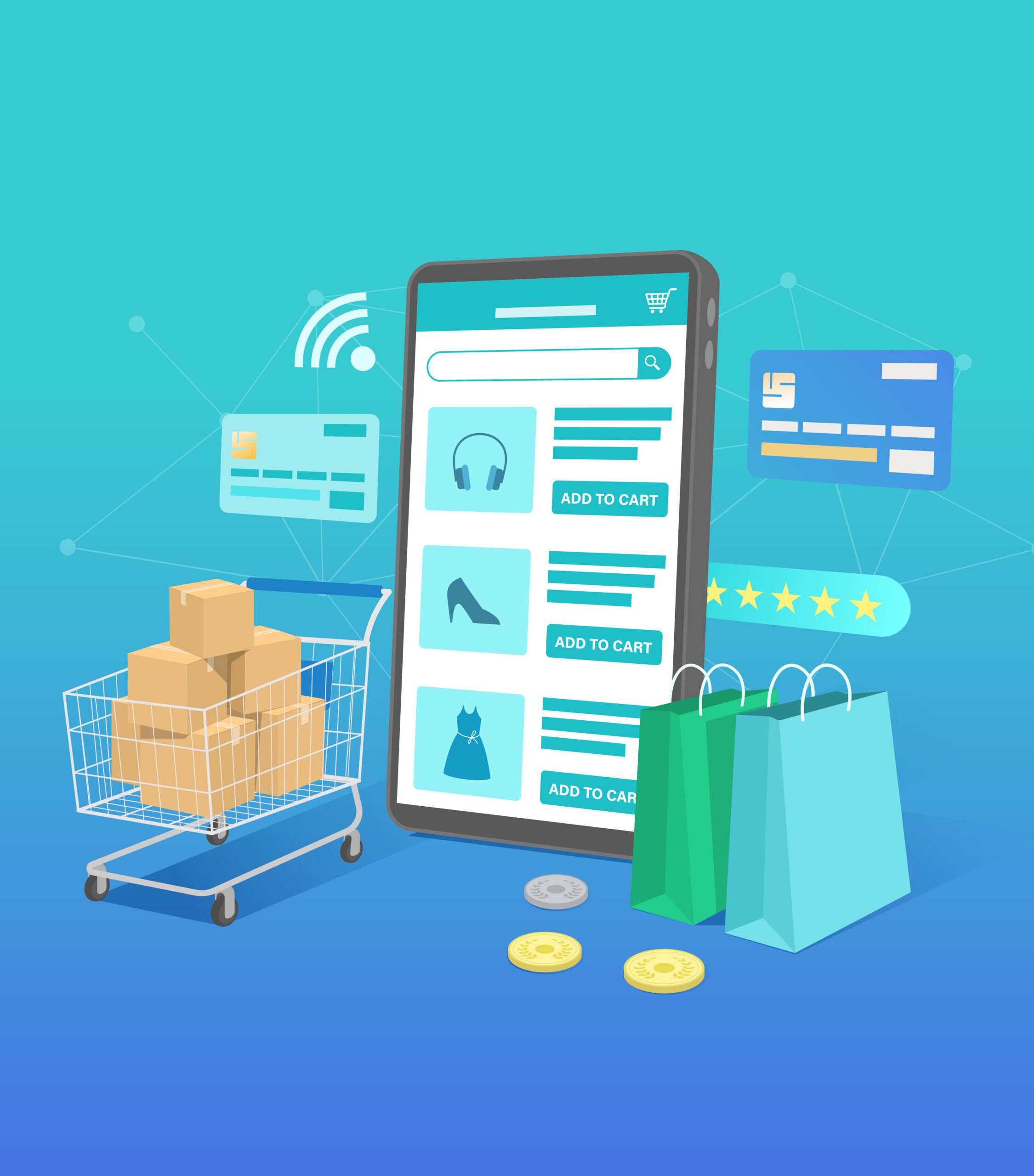 Big_phone_with_cart Online Store Traffic