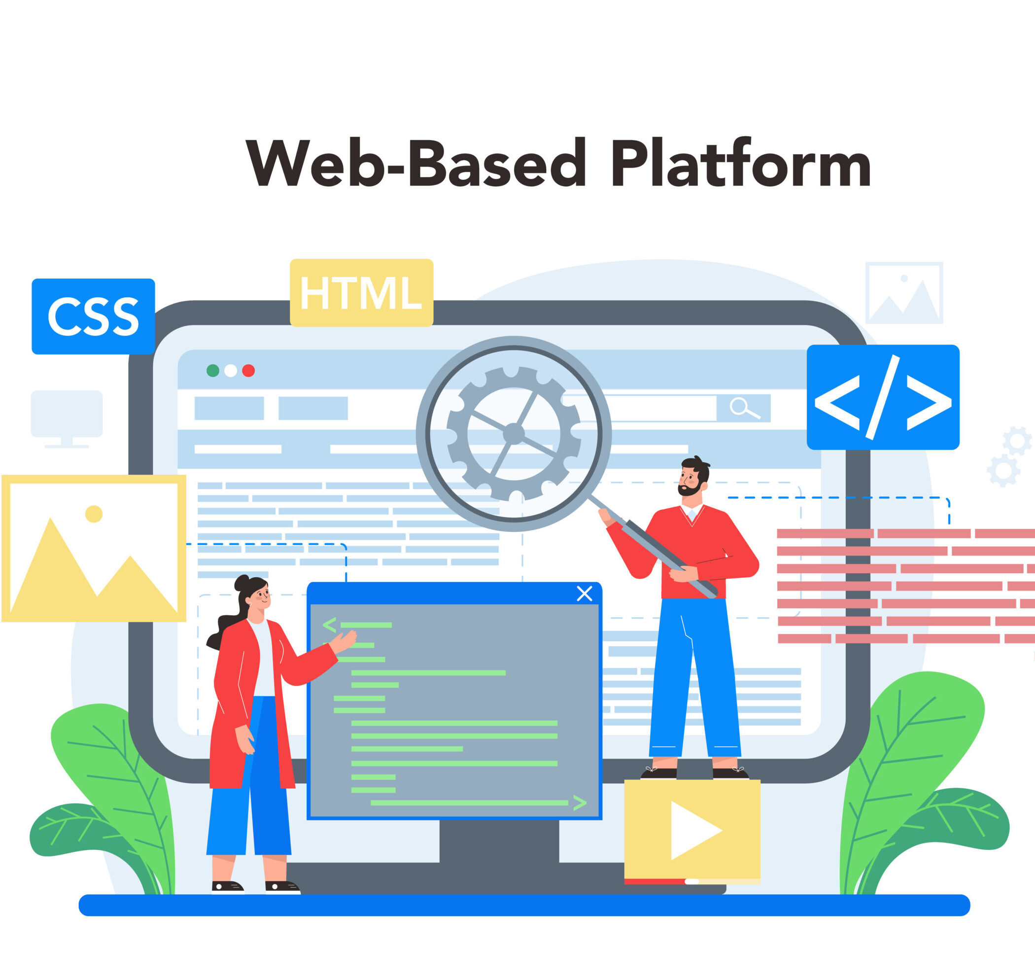 Layout designer online service or platform. Web development, Web-Based System Development
